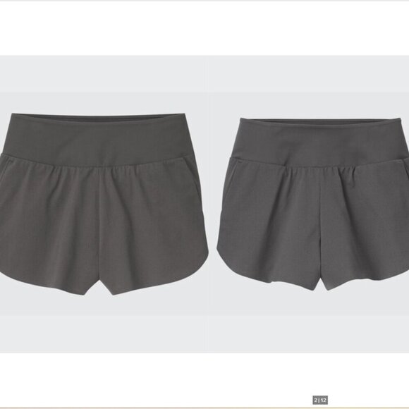 2/$20 Uniqlo EXTRA STRETCH ACTIVE AIRY RUNNING SHORTS XS Gray - Picture 1 of 13